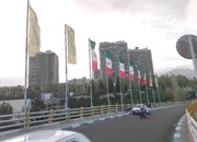 آذین‌بندی و برافراشتن پرچم‌های امام رضا (ع) درسطح معابر و اماکن عمومی منطقه ۶
