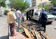 شناسایی و بازسازی دریچه مدفون شفت کانال محدوده خیام در منطقه ۶