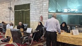 برپایی میزهای خدمات سلامت جهادی "طرح آرمان" در مساجد منتخب منطقه ۱۶