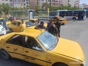 حمایت از رانندگان آسیب‌دیده جنگ رمضان؛ فرآیند تعیین خسارت تاکسی‌ها در پایانه ارم سبز آغاز شد