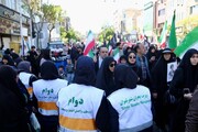 استقرار نیروهای داوطلب دوام در اجتماع بزرگ امام‌رضایی‌ها