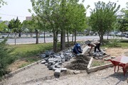 مناسب سازی و بهسازی ۲۰۰۰ مترمربع از معابر بوستان شکوفه و بازسازی آلاچیق‌ها در منطقه ۱۹