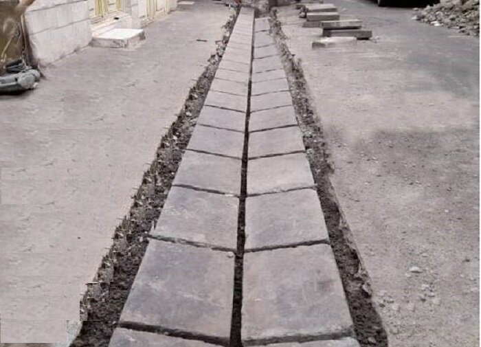 انهار کتابی خیابان ستارخان بهسازی و مرمت شد