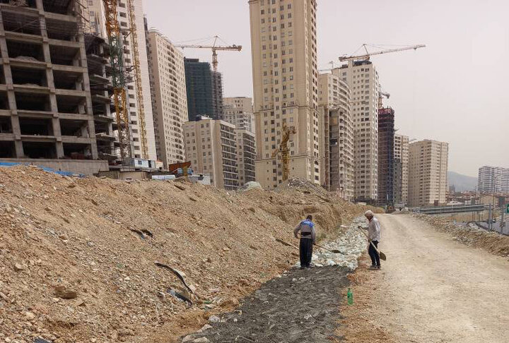 آغاز عملیات احداث دیوار حائل در رینگ جنوبی مرواریدشهر