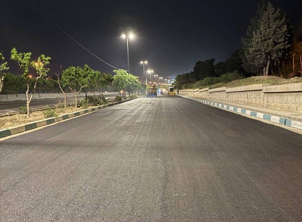 رمپ بوستان جنگلی سرخه‌حصار به بزرگراه شهید یاسینی آماده بهره‌برداری شد