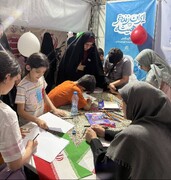برپایی موکب "ایران زنده‌تر از همیشه" در چهارراه نبرد منطقه ۱۳ 