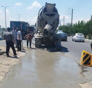ایمن‌سازی شریان‌های اصلی منطقه ۲۱؛رفع اساسی و تخصصی نشست بزرگراه متوسلیان در محدوده ناحیه یک