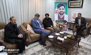 حضور سخنگوی شهرداری تهران در منزل شهید اورنگ