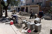 مرمت و بازسازی ۲۳۵۰ متر جدول و کانال‌های معابر محلات منطقه ۲۲