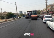 توزیع بیش از ۸۷۰۰ تن آسفالت در معابر محلات منطقه ۲۲