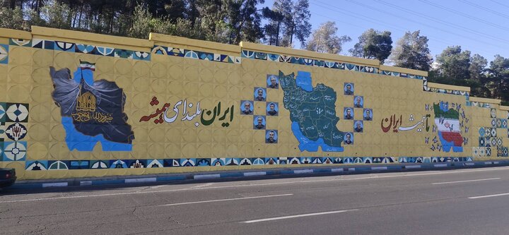 آغاز عملیات اجرایی دیوارنگاری ۶۰۰۰ مترمربعی در جداره بزرگراه شهید زین‌الدین