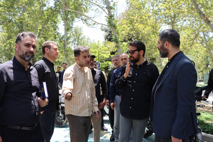 بازدید شهردار منطقه ۱۱ از پارک رازی و بررسی روند آماده‌سازی محل اسکان عزاداران