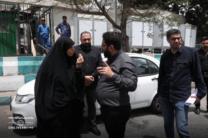تداوم بازدیدهای میدانی شهردار منطقه ۸ از روند آماده‌سازی مراکز اسکان