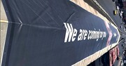 پیام "We are coming for you" بر سقف چهار ایستگاه BRT منطقه ۸ در محدوده مسیر آیین بدرقه