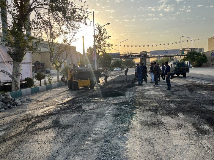 عملیات ساماندهی مسیرهای آیین وداع و تشییع پیکر قائد شهید امت