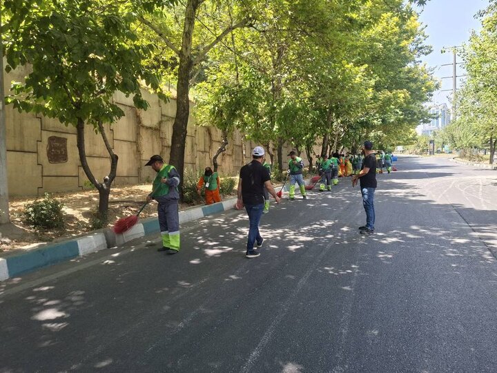 خدمت‌رسانی شبانه‌روزی منطقه ۱۰ برای بدرقه «آقای شهید ایران»