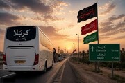 تدارک ۱۵۰ دستگاه اتوبوس برای انتقال عزاداران آیین بدرقه قائد شهید امت از بصره به نجف اشرف