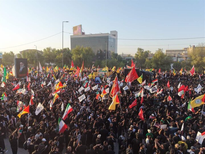 وداع باشکوه با آقای شهید ایران در نجف اشرف
