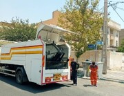 اجرای طرح شستشوی مکانیزه مخازن پسماند در معابر شمال‌غرب پایتخت