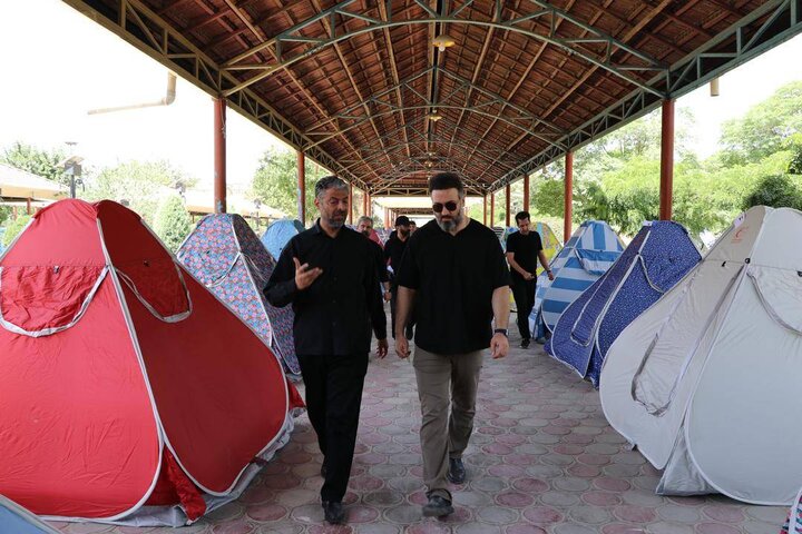 خدمت‌رسانی شرکت ساماندهی به زائران در زائرشهر فرهنگسرای نوجوان