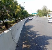 نصب ۵ کیلومتر نیوجرسی در بزرگراه شهید صیاد شیرازی / ایمن سازی معابر بزرگراهی منطقه ۴ پایتخت 