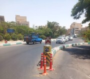 نصب تجهیزات ترافیکی و ارتقای ایمنی معابر شمال شرق شهر