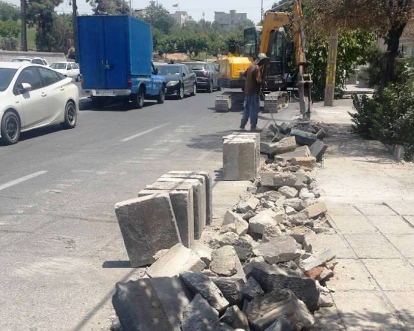 مناسبسازی و پیادهروسازی خیابان ۲۲ بهمن در منطقه ۵