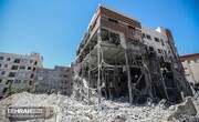 بغض پیرزن ایرانی-آمریکایی در محل جنایت آمریکا در تهران