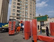 بسیج تجهیزات سنگین و ماشین‌آلات تخصصی منطقه ۲۲ در ایستگاه مرزی خسروی