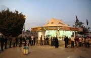 برپایی «چایخانه حضرتی» منطقه ۲۲ در پایانه مرزی خسروی