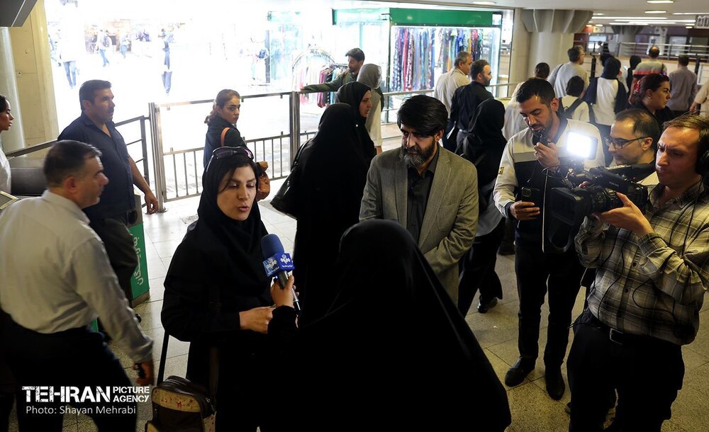 بازدید سخنگوی شهرداری تهران از مترو تهران
