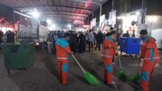 جمع‌آوری پسماند در محدوده ۹۰ هزار متر مربعی منذریه عراق