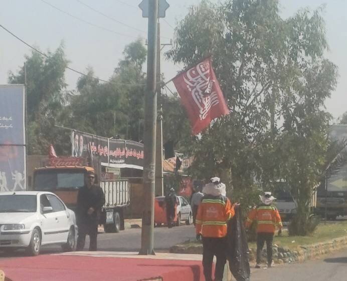 بازپیرایی فضای سبز پایانه مرزی خسروی توسط جهادگران منطقه ۲۲