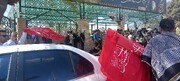 توزیع محصولات فرهنگی موکب «محبان الرضا(ع)» منطقه ۲۲ در پایانه مرزی خسروی