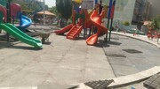 زمین بازی کودکان بوستان یاسمن منطقه ۸ ایمن‌سازی شد 