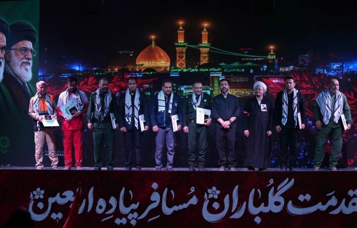 تجلیل از مسئولین و موکب‌داران محلی قرارگاه مرزی چذابه در راستای تقویت خدمت‌رسانی به زائران اربعین حسینی