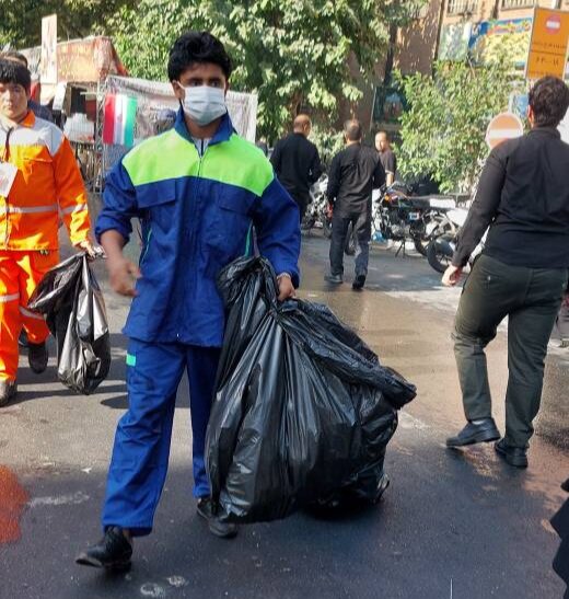 جمعآوری ۲.۸ تن پسماند خشک توسط عوامل نوماند منطقه ۱۳