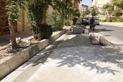 اجرای ۶۹۵۰ متر جدول و نهرسازی در معابر شمال‌غرب تهران