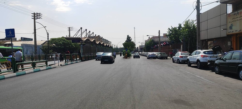 تداوم نهضت آسفالت در منطقه ۱۰؛ اجرای روکش مکانیزه خیابان قزوین