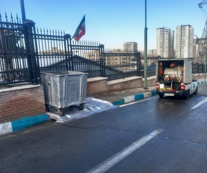 مرمت و پایش یک هزار مخازن پسماند در معابر شمال‌غرب تهران