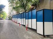 جمع‌آوری حصارهای غیرضروری کارگاه‌های ساختمانی در غربی‌ترین شهرک پایتخت