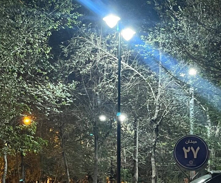 بهسازی روشنایی میدان ۲۷ منطقه ۸ با هدف افزایش ایمنی تردد