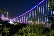 تجهیز پل کابلی بوستان نهج‌البلاغه به سیستم روشنایی هوشمند