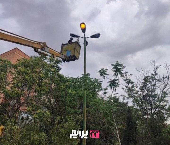 آغاز پایش سیستم روشنایی بوستان‌های شمال‌غرب تهران