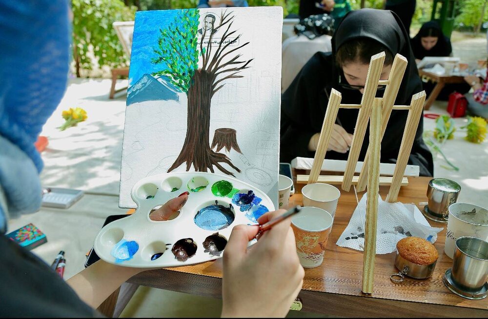 اجرای طرح تابستان سبز در منطقه 10؛ هنر و رنگ  روای محیط زیست شد