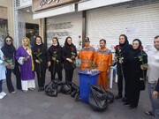 پاکسازی بازارچه و تکیه تجریش به مناسبت روز جهانی پاکسازی زمین