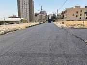 اجرای عملیات آسفالت خیابان میلاد یکم در شهرک گلستان منطقه ۲۲