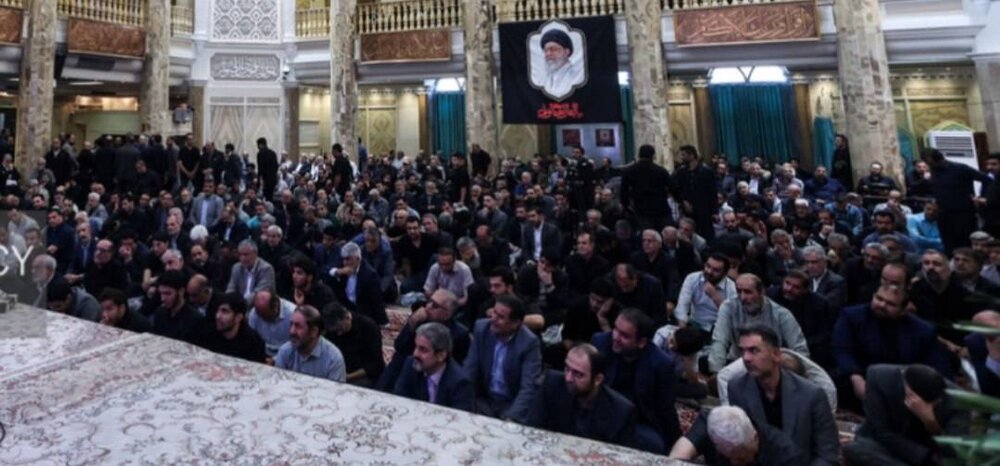جزئیاتی از مراسم یادبود محمدصادق فروزنده در میدان فلسطین