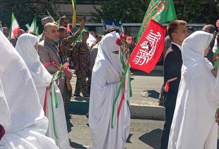 حضور ۴۰ زوج «دل‌آرام شهر» در رزمایش «جانفدا»؛ آغاز زندگی مشترک در کنار فرهنگ ایثار و همدلی