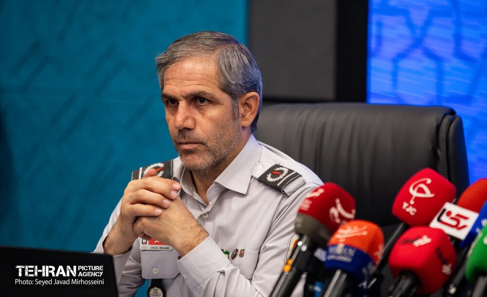 نشست خبری مدیرعامل سازمان آتش نشانی تهران